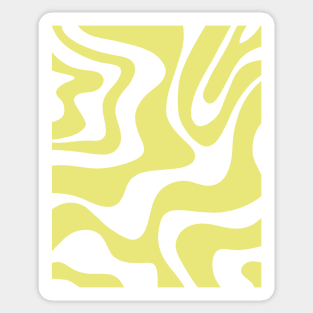 liquid pattern - yellow Sticker